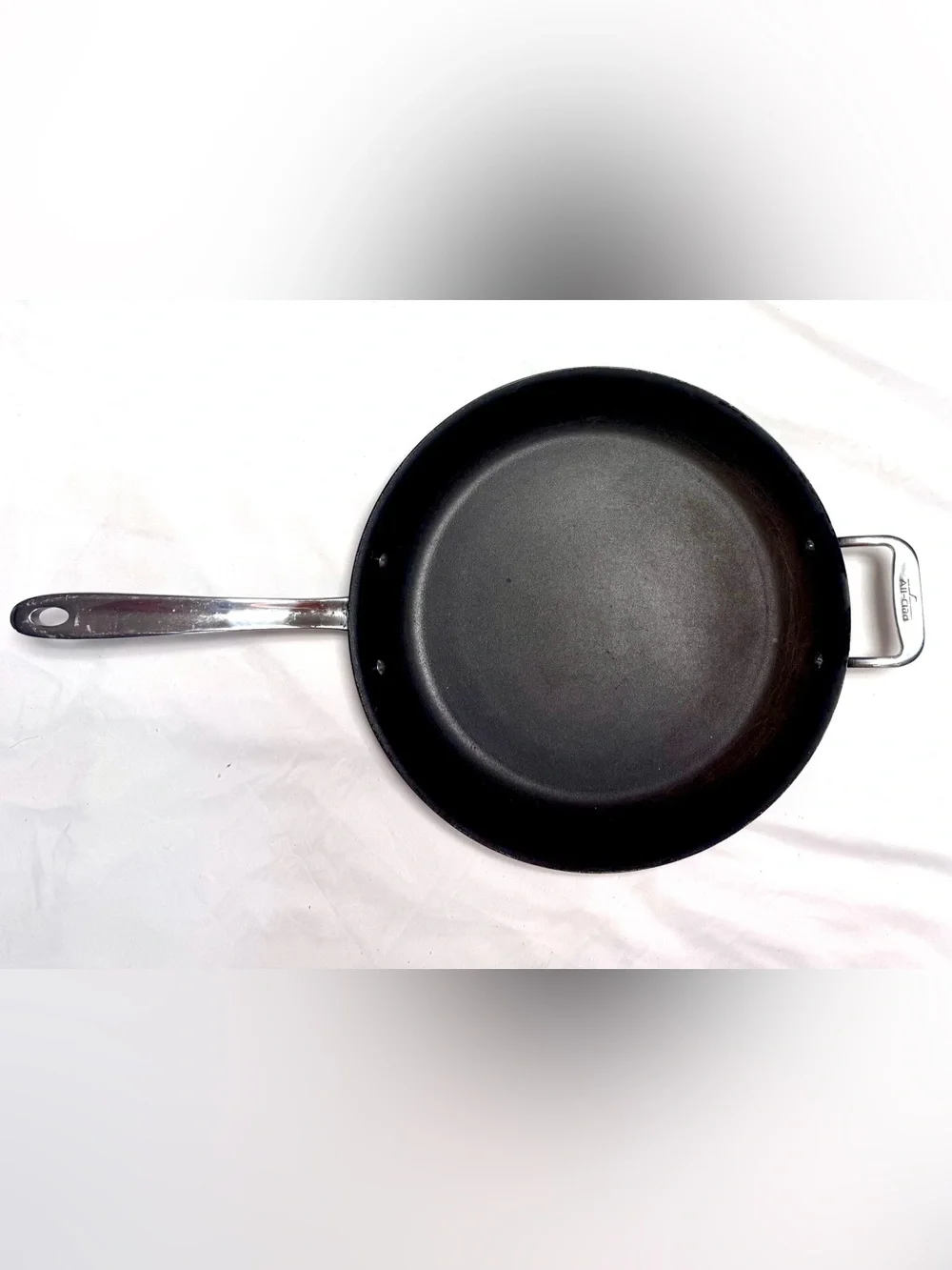 All-Clad 12” Nonstick Black Frying Pan with Stainless Handles - Home Kitchen